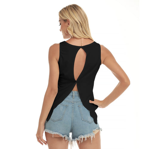 Just Black Back Hollow Top