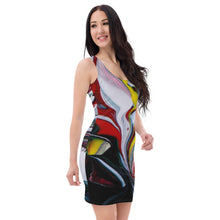 Load image into Gallery viewer, Red Burst of Color Dress
