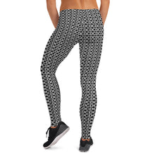 Load image into Gallery viewer, Grey on Black Logo Legging