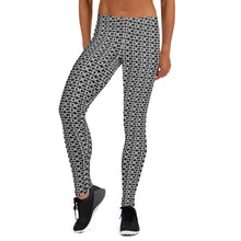 Load image into Gallery viewer, Grey on Black Logo Legging