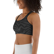 Cargar imagen en el visor de la galería, Midnight Zebra Sports bra