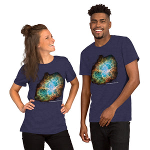 The Crab Nebula in Taurus Short-Sleeve Unisex T-Shirt