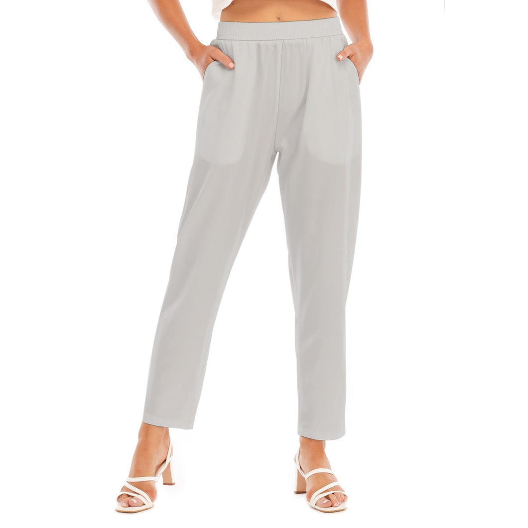 Grey Loose Straight-leg Pants