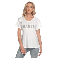 Load image into Gallery viewer, Haute Loose V-neck Short Sleeve T-shirt