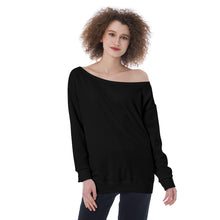 Load image into Gallery viewer, Just Black Off-Shoulder Sweatshirt