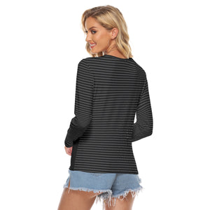 Multi-Dots Microfiber Long Sleeve Top