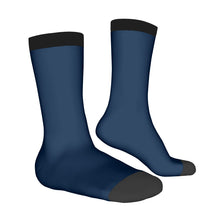 Load image into Gallery viewer, Midnight Blkue Contrast Socks For the USA
