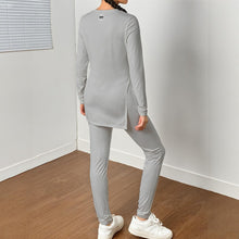 Load image into Gallery viewer, Grise Side Split T-shirt Set