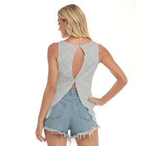 Glen Plaid Back Hollow Top