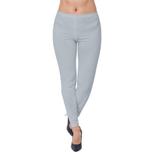 Carica l'immagine nel visualizzatore di Gallery, Metallic Silver High-Stretch Leggings