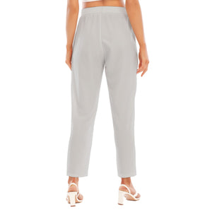 Grey Loose Straight-leg Pants