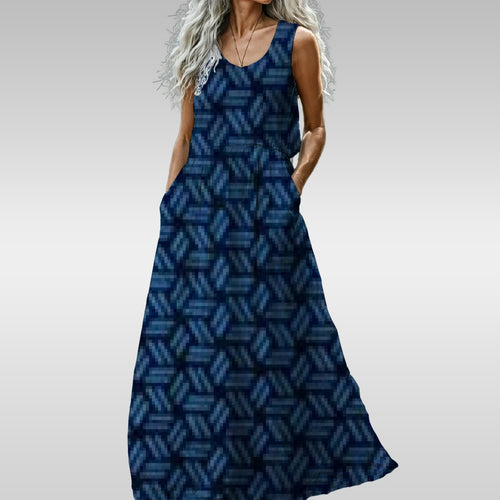 Kagome Sleeveless Maxi Dress