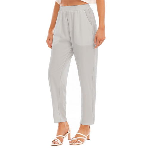 Grey Loose Straight-leg Pants