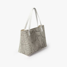 Carica l'immagine nel visualizzatore di Gallery, Grise Faux Snakeskin Stylish PU Leather Tote Bag
