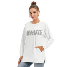 Charger l&#39;image dans la galerie, Sweat-shirt Haute en blanc