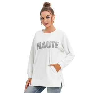 Sweat-shirt Haute en blanc