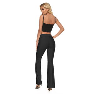 Just Black Microfiber Flare Pants