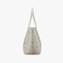 Carica l'immagine nel visualizzatore di Gallery, Grise Faux Snakeskin Stylish PU Leather Tote Bag