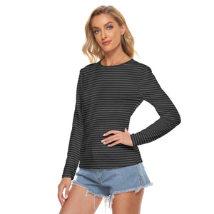 Multi-Dots Microfiber Long Sleeve Top