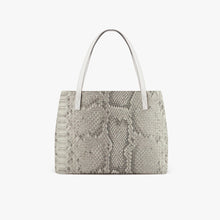 Carica l'immagine nel visualizzatore di Gallery, Grise Faux Snakeskin Stylish PU Leather Tote Bag