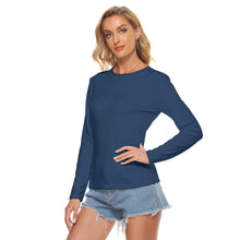 Load image into Gallery viewer, Midnight Blkue Stretchable long Sleeve Top