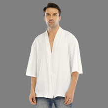 Load image into Gallery viewer, Just White Kimono Jacket Unisex