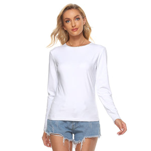 Just White Microfiber Long Sleeve Top