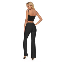 Load image into Gallery viewer, Just Black Skinny Flare Pants