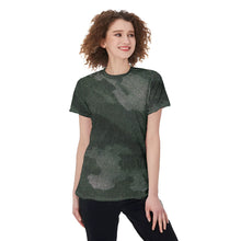 Load image into Gallery viewer, Jade Camouflage Velvet T-shirt