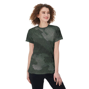Jade Camouflage Velvet T-shirt