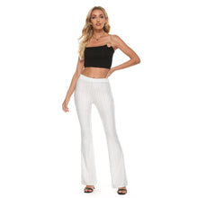 Load image into Gallery viewer, Multistripes in White Women&#39;s Skinny Flare Pants