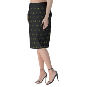 Moldavite Pencil Skirt