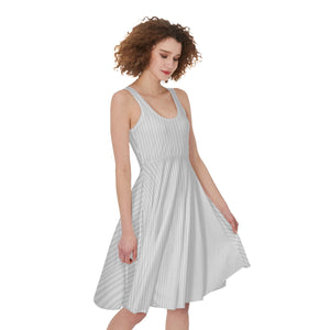Multistripe Women's Sleeveless Dress