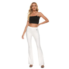 Load image into Gallery viewer, Just White Skinny Flare Pants