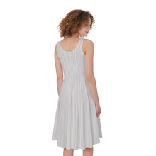 Load image into Gallery viewer, Multistripe Women&#39;s Sleeveless Dress