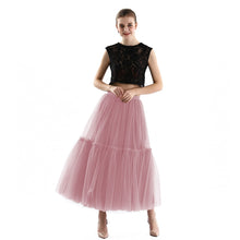 Load image into Gallery viewer, Maxi Long Tulle Skirt in Black Finesse