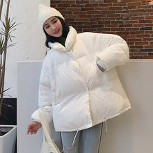 Load image into Gallery viewer, White Down Oversized Short Parka