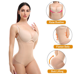 Open Bust Belly Compression Belly Shapewear