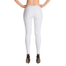 Load image into Gallery viewer, Logo Pattern Leggings in Mercury and Snow