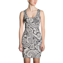 Load image into Gallery viewer, Grey Paisley Dress