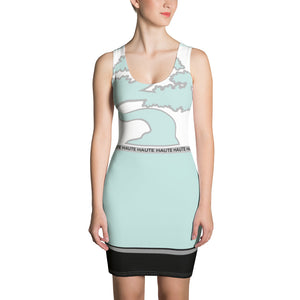 Abstract Turquoise Dress