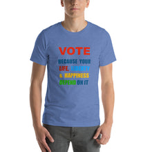 Load image into Gallery viewer, Why Vote? Unisex T-Shirt